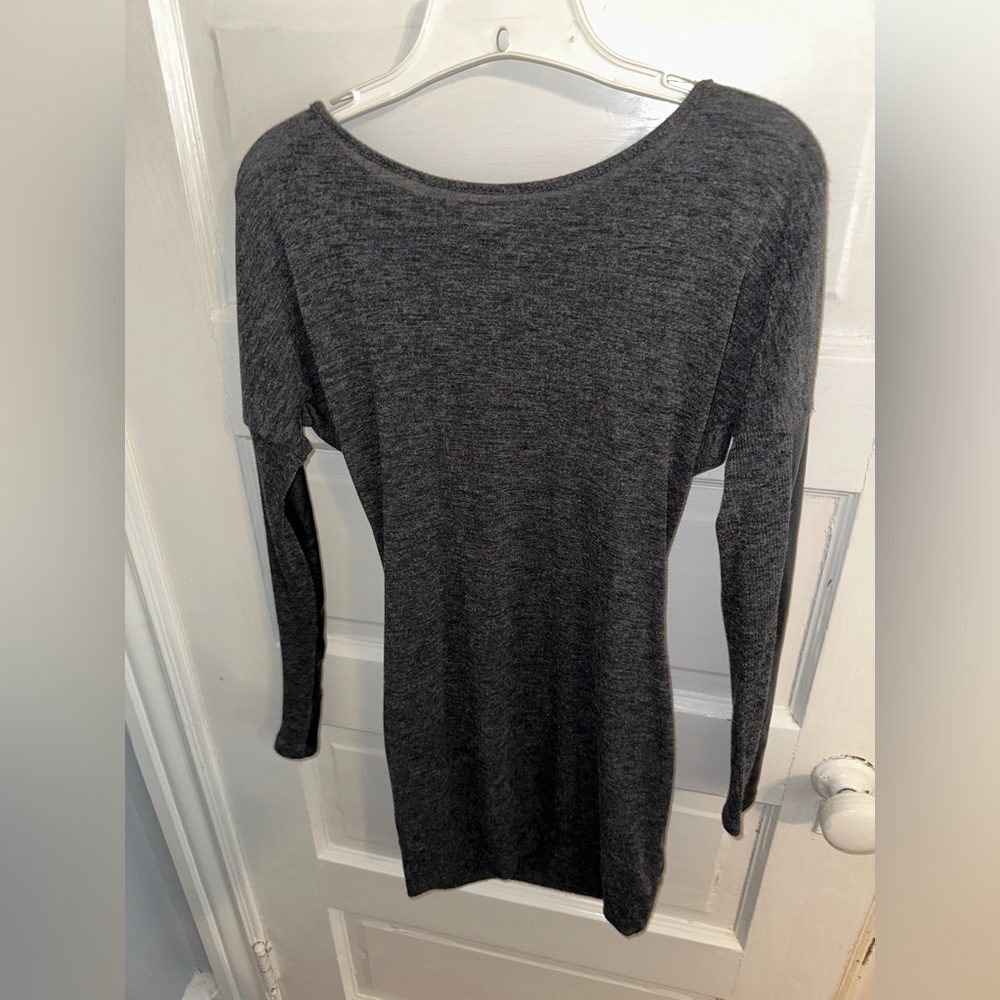 Grey sweater dress